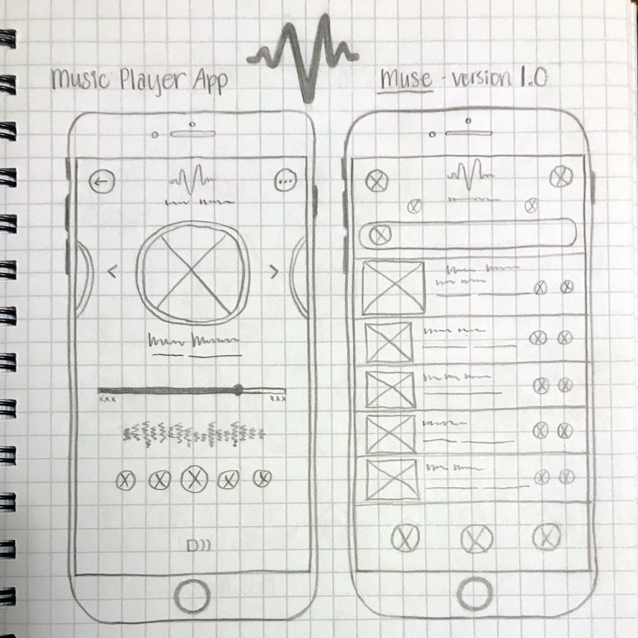 music app sketches